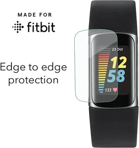 Pellicola Protettiva Schermo Copertura Completa Trasparente per Orologio Fitbit Charge 5 - Foto 1 di 4