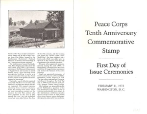 #1447-C1 First Day Ceremony Program 8c Peace Corps Stamp w/FDC - Picture 1 of 2