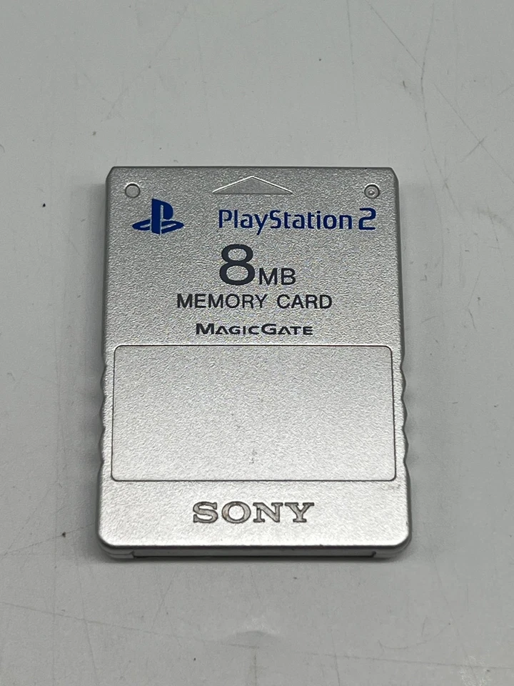 MEMORY CARD PLAYSTATION 2 PS2 ORIGINALE SONY ED. LIMITATA SILVER 8MB MAGIC GATE - Immagine 1 di 2