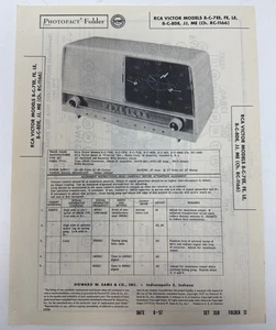 Vintage 1957 SAMS PHOTOFACT - RCA Victor Models - Picture 1 of 3