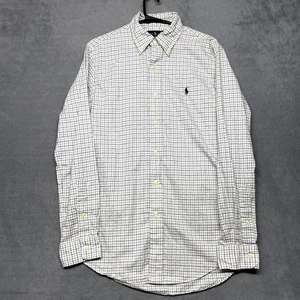 Camisa Polo Ralph Lauren Para Hombre Pequeña Multicolor Logotipo a Cuadros Ajuste Personalizado Con Botones - Imagen 1 de 8