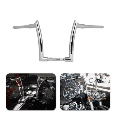 Motorcycle 14'' Rise Handlebar Ape Hanger Handle bars Fit For Harley Softail - Image 1 of 4