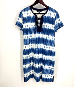 Vestido Chaps Para Mujer Talla XL Tie Dye Azul Blanco Boho Festival Playa Minorista $69 - Imagen 1 de 10