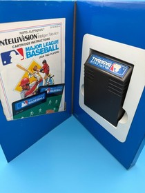 MLB (Intellivision, 1980) Complete w/ Manual and Overlays - Untested