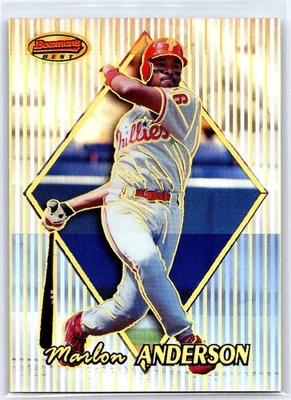 MARLON ANDERSON 1999 Bowman's Best Refractor /400 Philadelphia Phillies #104 - Image 1 of 2