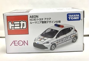 Takara Tomy / Tomica Toyota Aqua Romanian Police Car / Aeon Limited - Picture 1 of 3