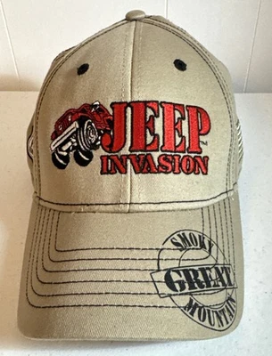 Gorra Great Smoky Mountain Jeep Club Invasión Correa Trasera Foto 1 de 4