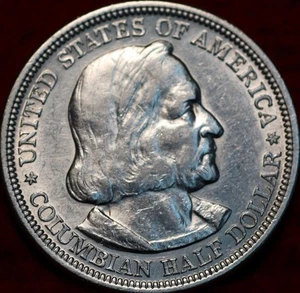Uncirculated 1893 Columbian Expo Silver Commemorative Half Dollar - Picture 1 of 2