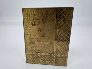 Vintage 1940s “Works of Art” Mini Accordion Photo Album – Gold Metal Case – Art - Picture 1 of 16