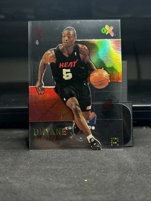2003-04 Dwayne Wade Fleer E-X Rookie #90 Miami Heat HOF SSP - Image 1 of 2