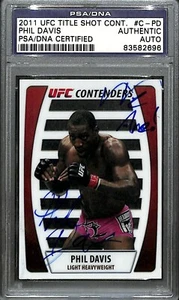 Phil Davis Signed 2011 Topps UFC Title Shot Contenders Card #C-PD PSA/DNA COA - Picture 1 of 12