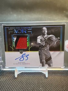 2021-22 Panini Noir Rookie Patch Autograph Scottie Barnes RC #98/99