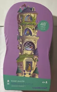 Crocodile Creek PRINCESS CASTLE 36 pezzi puzzle da pavimento alto 48" usato in ottime condizioni - Foto 1 di 2