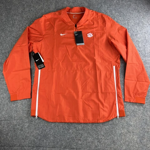 Nike Mens Clemson Tigers On Field 1/4 Zip Pullover Jacket CQ5204-100 size Large Cover