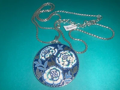 Collar Colgante Brighton Journey To India Cristal Azul Redondo 35" (N13) Nuevo con Etiquetas Foto 1 de 4