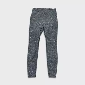 Leggings ajustados de yoga Lululemon Lead The Pack 28" para mujer talla 6 blancos salpicados negros - Imagen 1 de 11