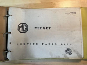 MG Midget MkI factory service parts list AKD1879 factory original second edition - Picture 1 of 21