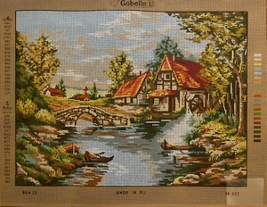 Printed needlepoint Tapestry Mill Canvas Only  24x32 Inches Gobelin L - Picture 1 of 1