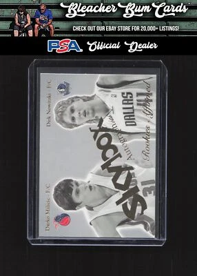 2003 Autographics 15RE Darko Milicic Dirk Nowitzki Rookies Affirmed - Image 1 of 2