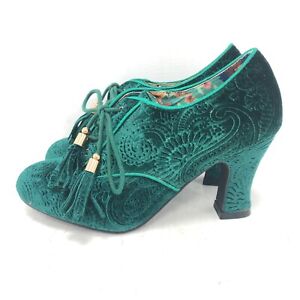 Joe Browns Shoes Women Size 5 Green Velvet 091112