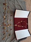 Vtg Joan Rivers Classic Collection Bejeweled Russian Egg Pendant Necklace w/ box