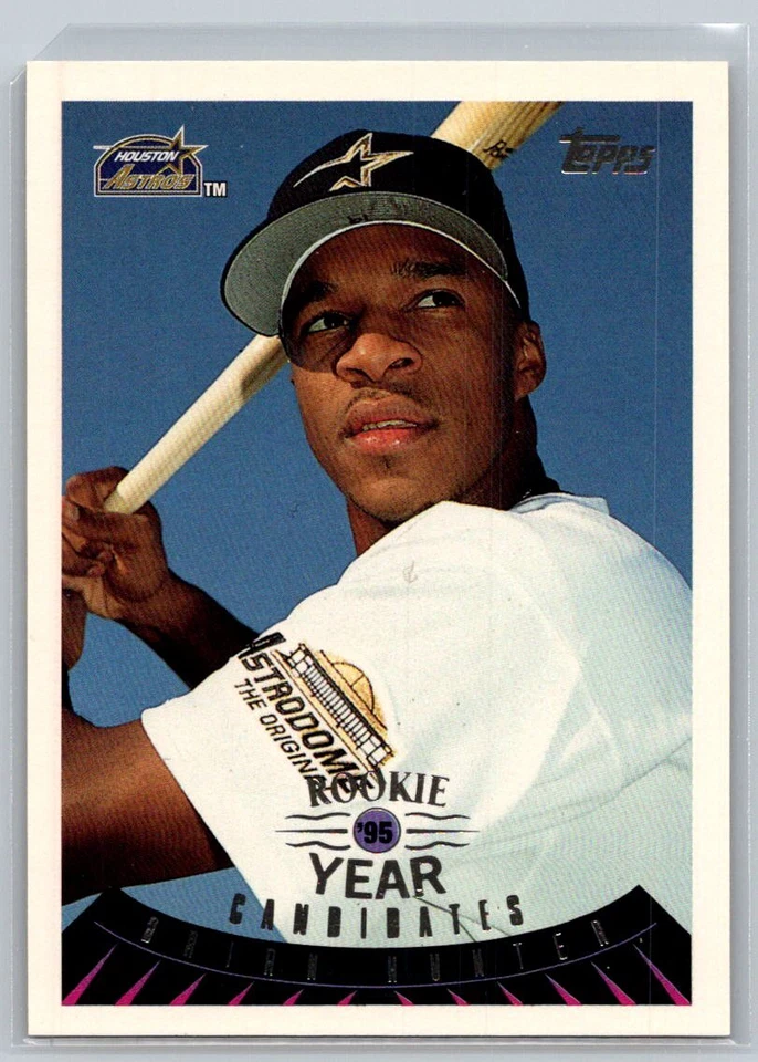 💎1995 Topps Traded & Rookies Baseball #39T Brian Hunter - Houston Astros💎 - Image 1 of 2