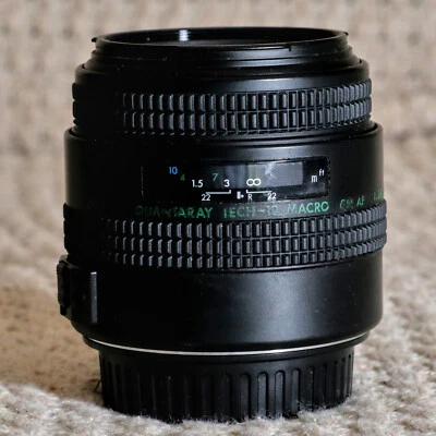 Quantaray (Sigma made) 90mm F/2.8 Macro Multi Coated Lens Canon EF *READ - Image 1 of 4