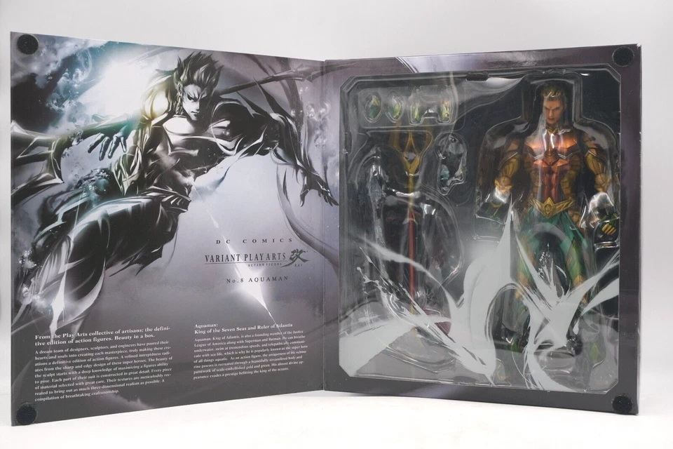 Square Enix Nº 8 Aquaman Play Arts Kai DC Comics variante pieza faltante Foto 1 de 4