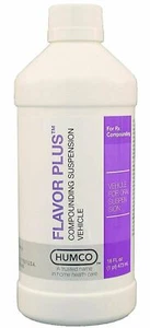 Humco Flavor Plus vehículo suspensivo compuesto de farmacia oral 16 onzas paquete de 12 - Imagen 1 de 3