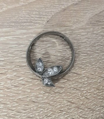 Pierre Lang Modeschmuck Statement Anhänger Lila Weiße Steine Alte Modelle - Bild 1 von 4