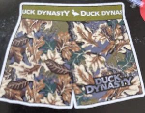 DUCK DYNASTY Mens BOXER Camoflauge 100% Cotton Size Small Camo Brown/Green - Picture 1 of 3