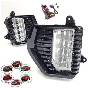 Fit 2019-2021 Sierra 1500 Base SLE LED Fog Lights Replacement Kit Bezels Switch - Picture 1 of 10