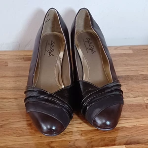 Soft Styles A Hush Puppies Danette 2 1/2" Pumps, Brown Women's Size 7.5 #H70436 - Picture 1 of 10