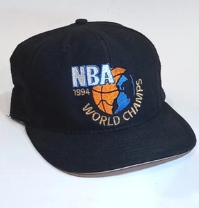 De colección 1994 Houston Rockets NBA Baloncesto Campeones Mundiales Gorra A Presión - Imagen 1 de 3