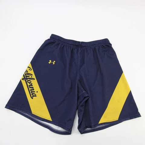 California Golden Bears Under Armour Practice Shorts Men's Navy/Gold Used Cover