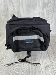 Vintage L.L. Sitzsack Tasche Bauchtasche Angeln Wandern Radfahren schwarz Medium 90er - Bild 1 von 13