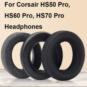 Replacement Ear Pads Cushion For Corsair HS50 Pro HS60 Pro HS70 Pro Headphones - Picture 1 of 14