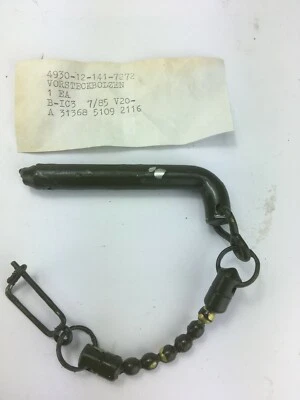 NOS! Vorsteckbolzen 12mm mit Messing Kette für Unimog MAN Bundeswehr