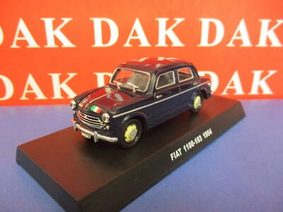 Die cast 1/43 Modellino Auto Carabinieri Fiat 1100-103 1954 blu - Immagine 1 di 3