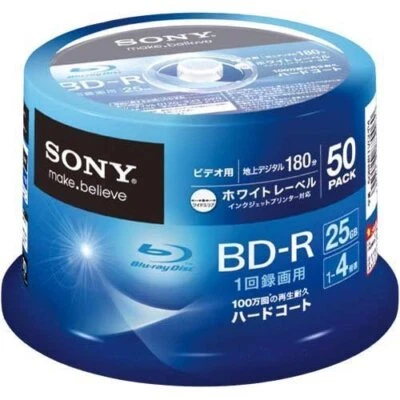 Sony Blu-Ray Discs 50 Spindle Bd-R 25Gb 4X For Video 2012 Byimport - Image 1 of 3