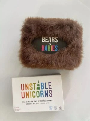 Lot Of 2 Card Games Bears vs Babies Exploding Kitten Unstable Unicorns Teeturtle - Image 1 of 4