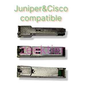 Juniper Networks kompatibel EX-SFP-1GE-T 10/100/1000BASE-T SFP SGMII Kupfer 100m - Bild 1 von 2
