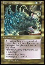 Elemental Augury PL Ice Age MTG Magic the Gathering Gold English Card