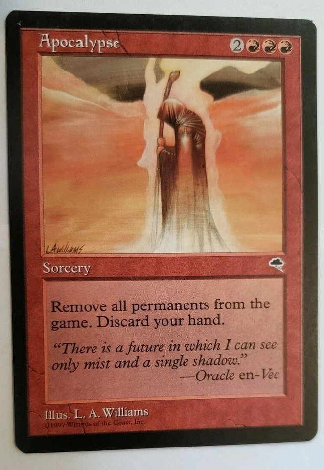 1997 Magic The Gathering  Tempest #162 Apocalyps MTG  Rare Magic The Gathering  - Image 1 of 4