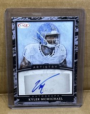 2022 Sage Artistry Kyler Mcmichael Relic Autograph Black and White #A-KM2