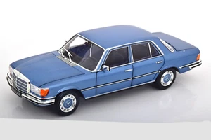 Norev 1973 Mercedes-Benz S-Class 350 SE (W116) Light Blue Metallic 1:18 183971 - Picture 1 of 8