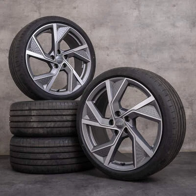 Audi A3 S3 Felgen 19 Zoll 8Y 8V Sommerräder 8Y0601025Q titan matt glanzgedreht - Bild 1 von 4