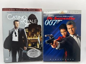 Die Another Day 007 Casino Royale 007 Bundle Lot 2 DVD Movies Wide Screen 2 Disc - Picture 1 of 12