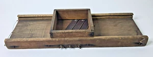 Primitive Wood Cabbage Coleslaw Slicer Slaw Cutter - Picture 1 of 11