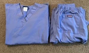 Set scrub Cherokee donna blu chiaro top taglia small e fondo x small vestibilità ampia - Foto 1 di 3